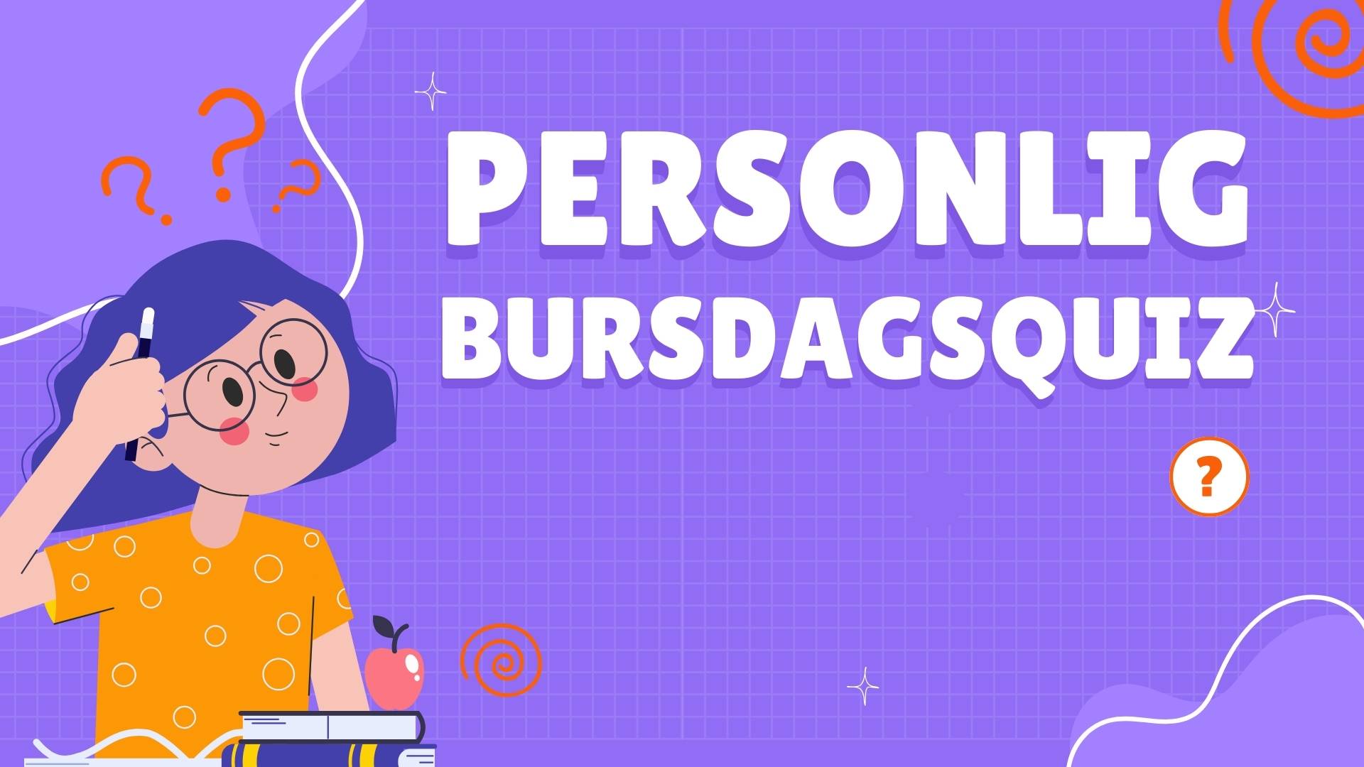 Personlig Bursdagsquiz Personlig Bursdagsquiz